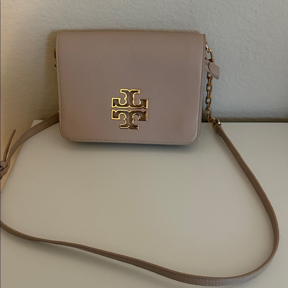 Tory Burch Light Cream Pink Crossbody Bag